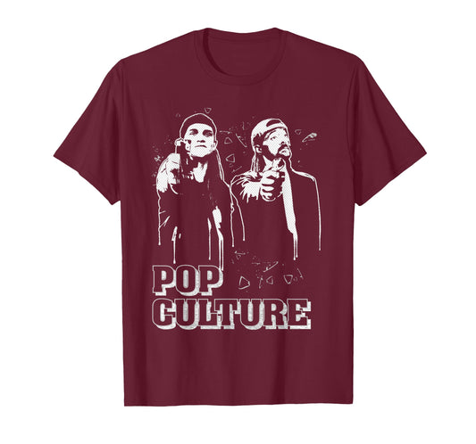 Jay & Silent Bob Remix Pop Culture Fiction Graff Classic T-Shirt