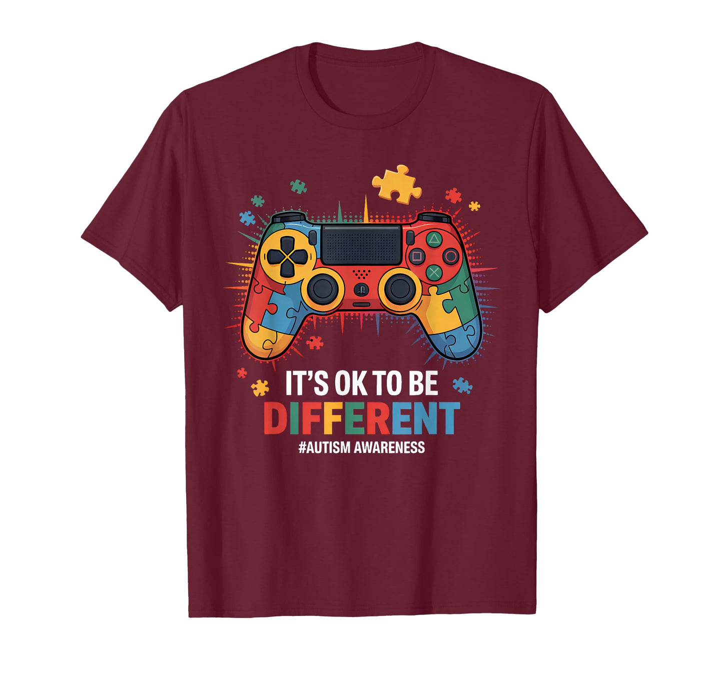 Funny Autism Awareness Men Kids Boys Autism Video Game Month T-Shirt