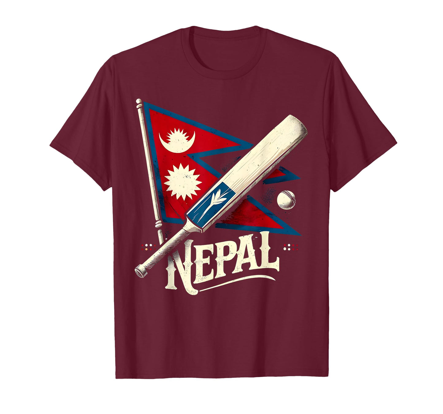 Nepal Cricket Jersey 2024, Cricket Flag of Nepal Team T-Shirt