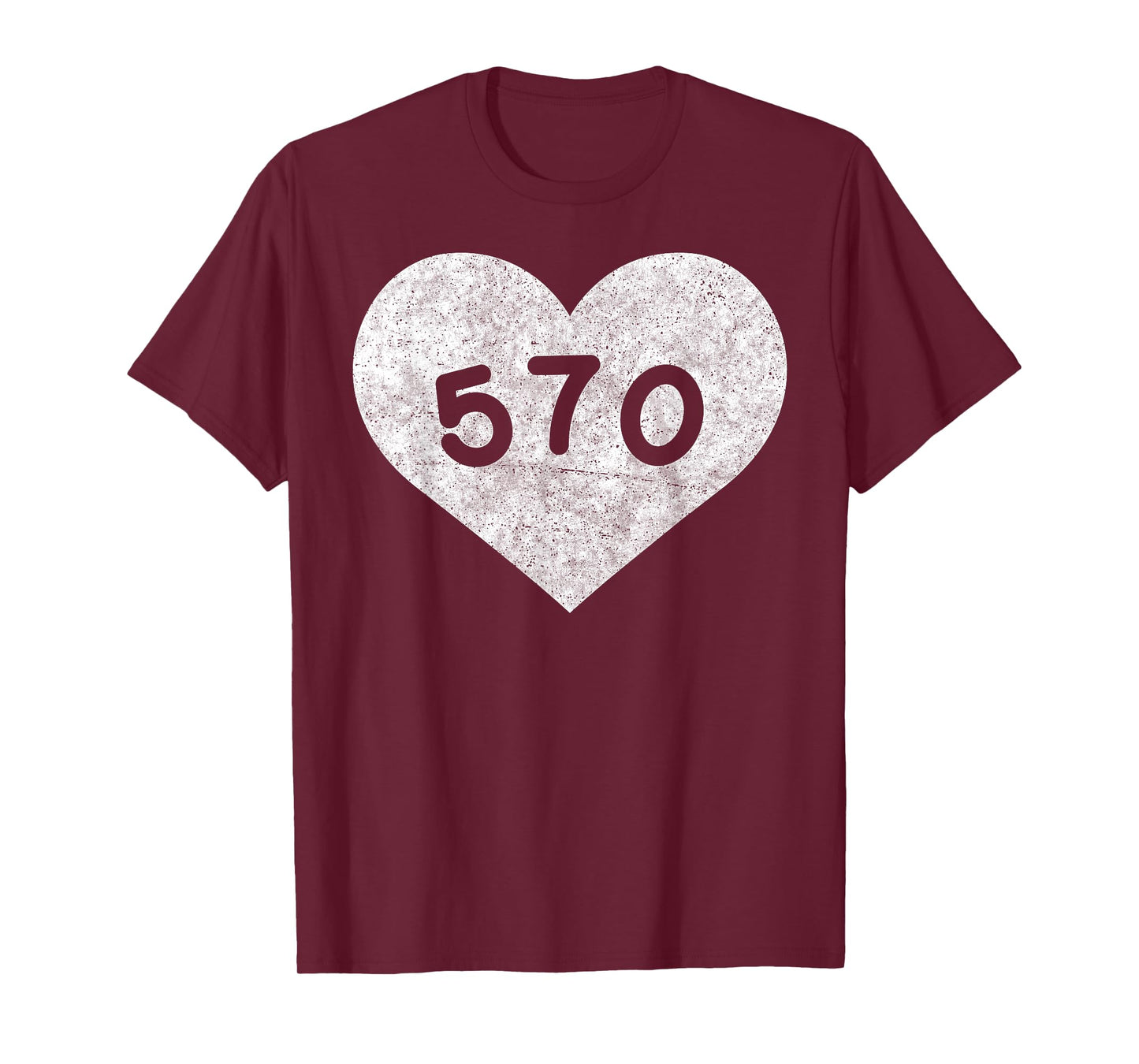 Pennsylvania Area Code 570 Heart Shirt State Gift T-Shirt