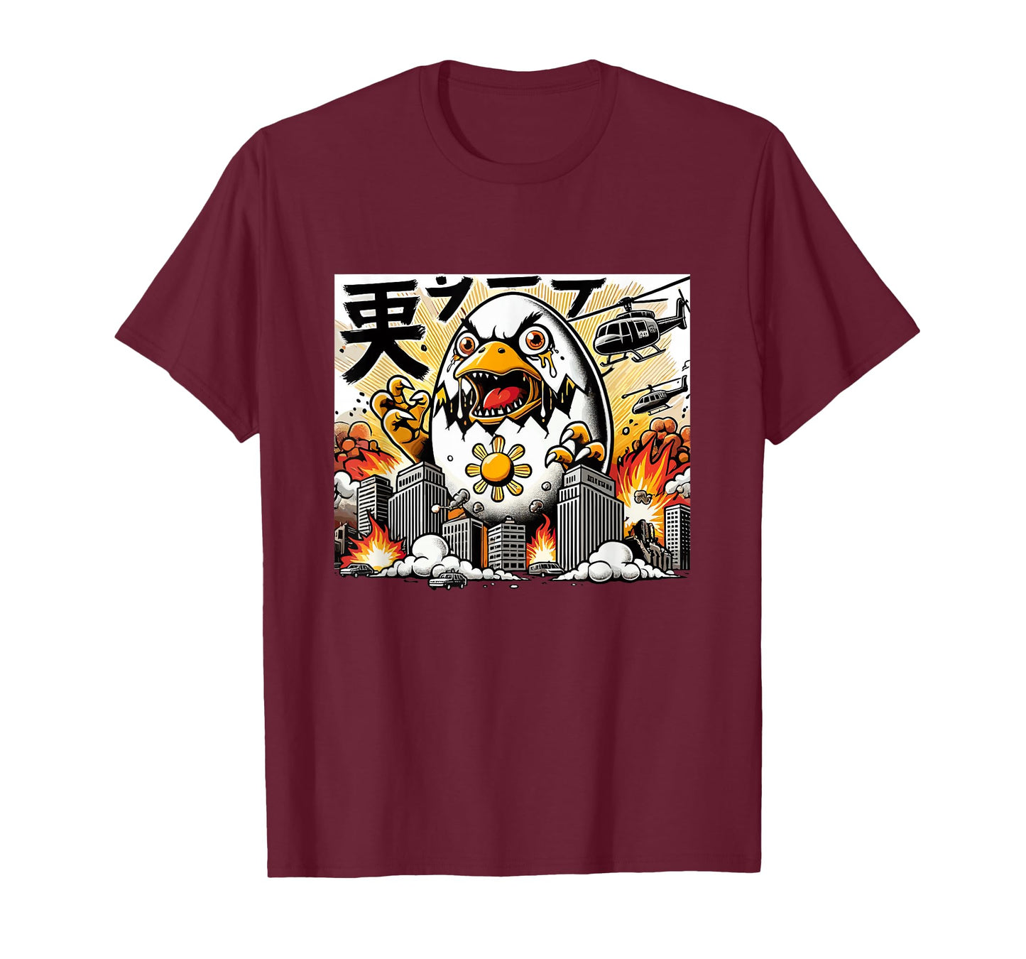 Anime Chicken Egg Balut Japanese Graphic T-Shirt