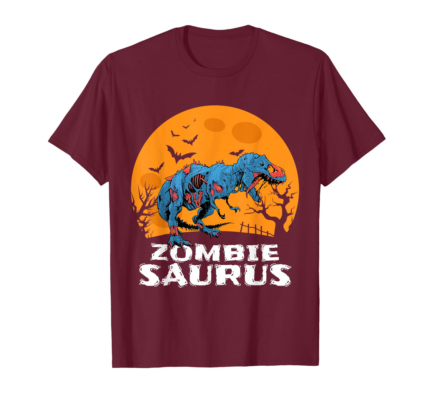 Halloween Zombie T rex Dinosaur Costume Gift Boys Girls Kids T-Shirt