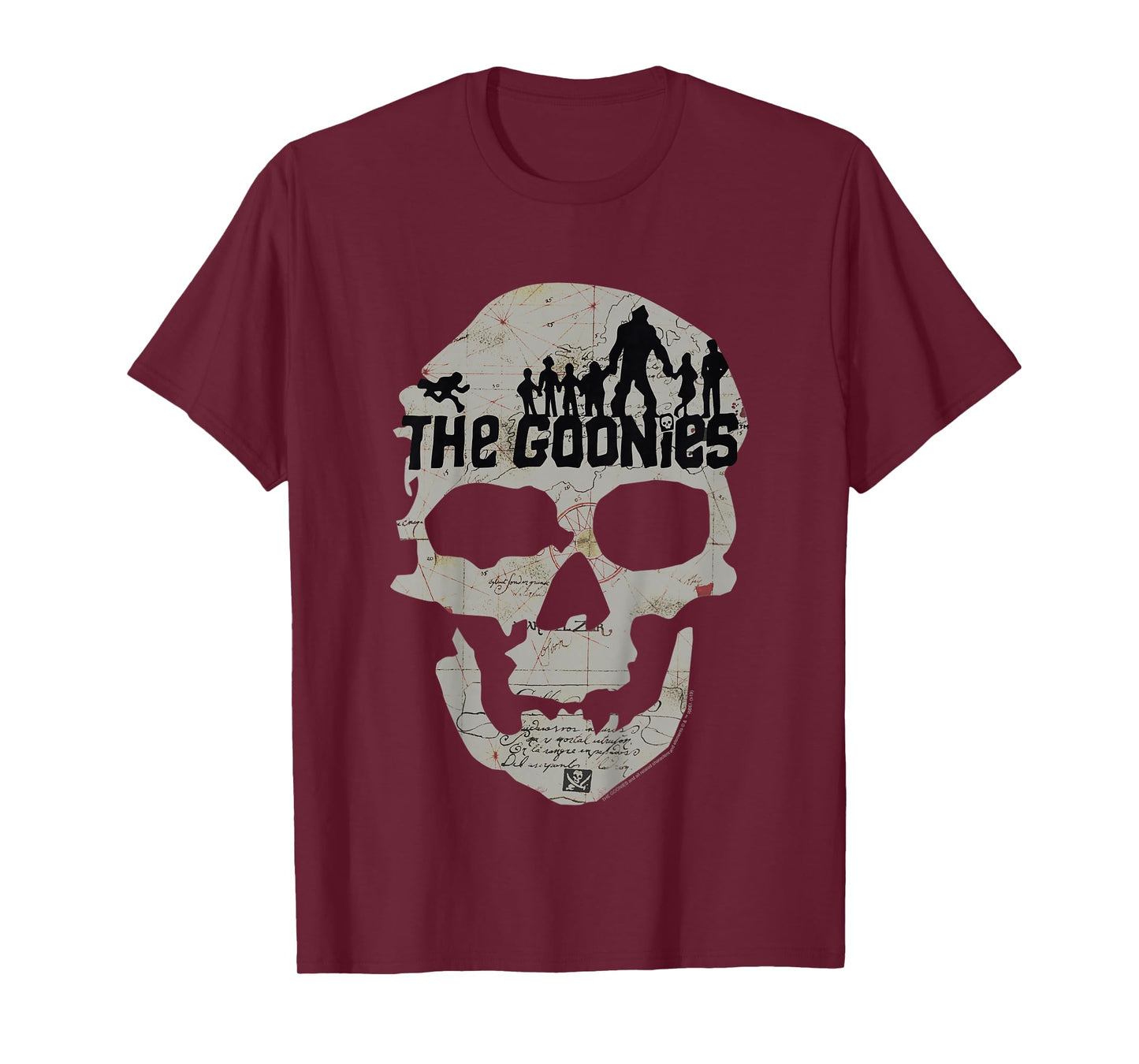 Kids The Goonies Skeleton Map Poster T-Shirt