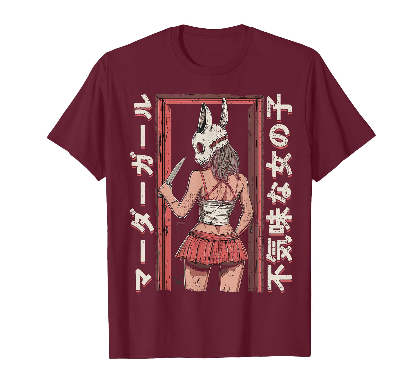 Anime Horror Bunny Aesthetic Soft Grunge Waifu Japanese Girl T-Shirt