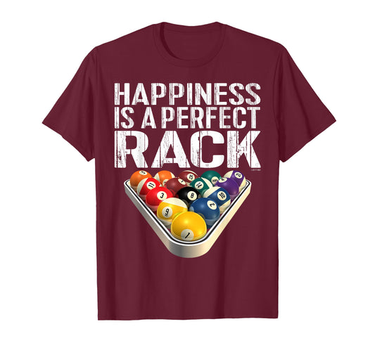 Funny Pool TShirt: Perfect Rack Billiards Tee T-Shirt