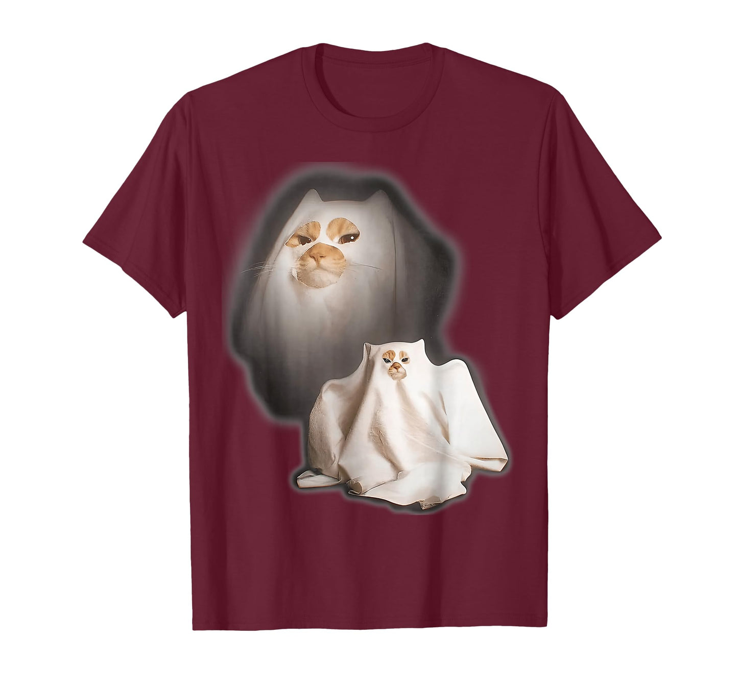 Ghost Cat Meme Halloween T-Shirt