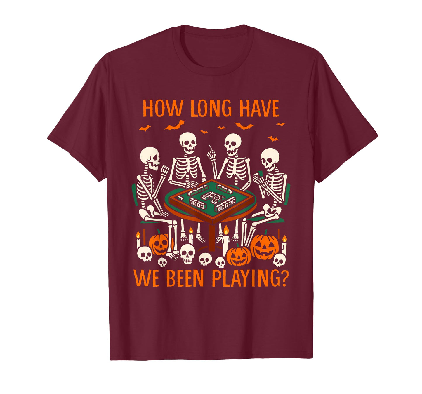 Halloween Vibes Mahjong Lover How Long Have We Been Playing T-Shirt