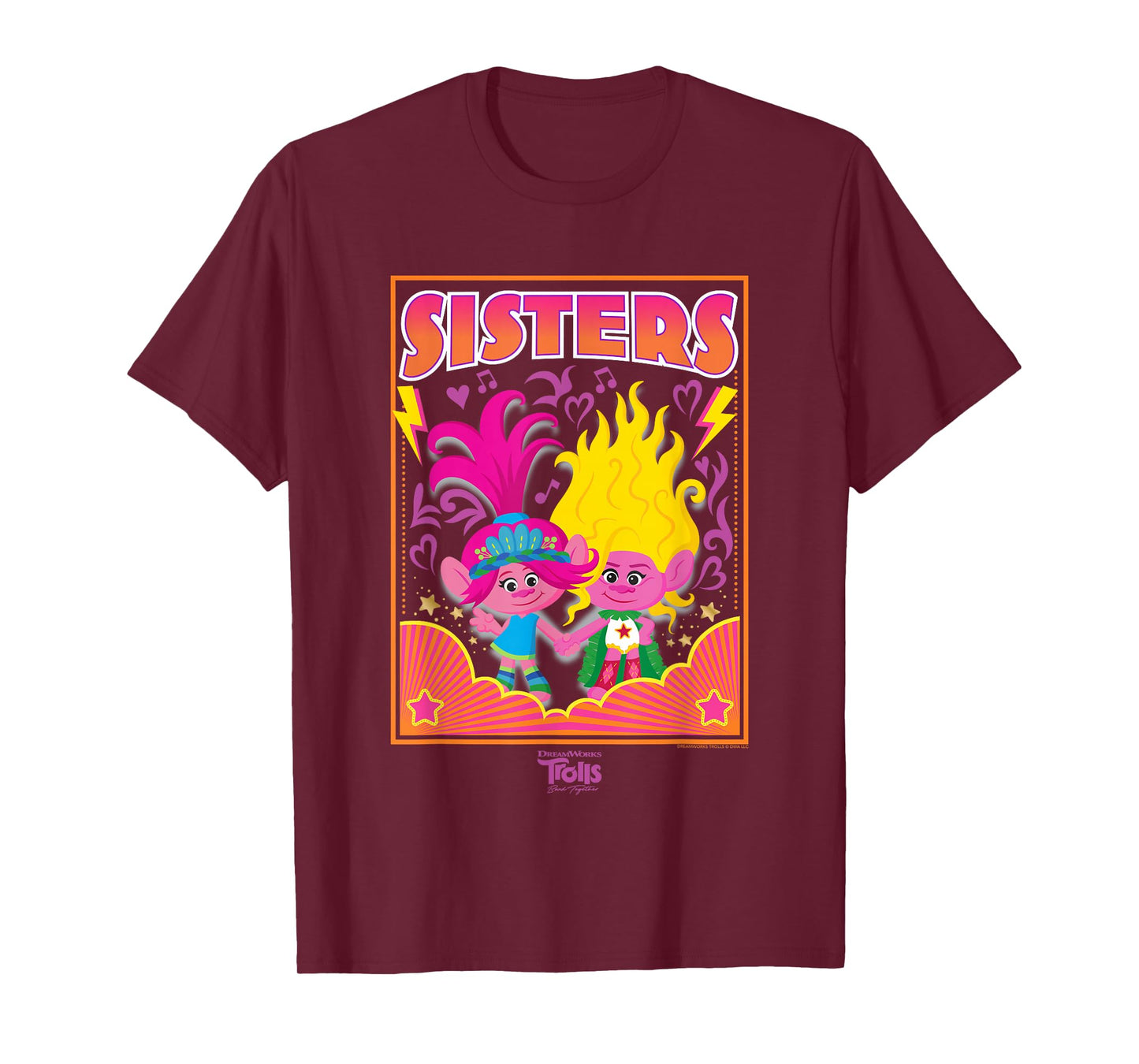 DreamWorks Trolls Band Together Poppy and Viva Sisters T-Shirt