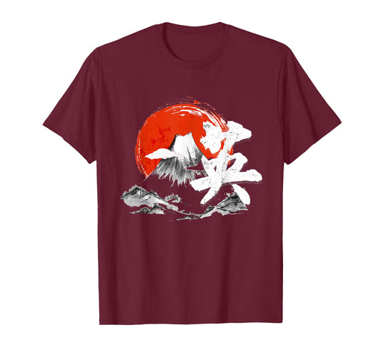 Bravery Courage Symbol Courage Japanese Art Kanji T-Shirt