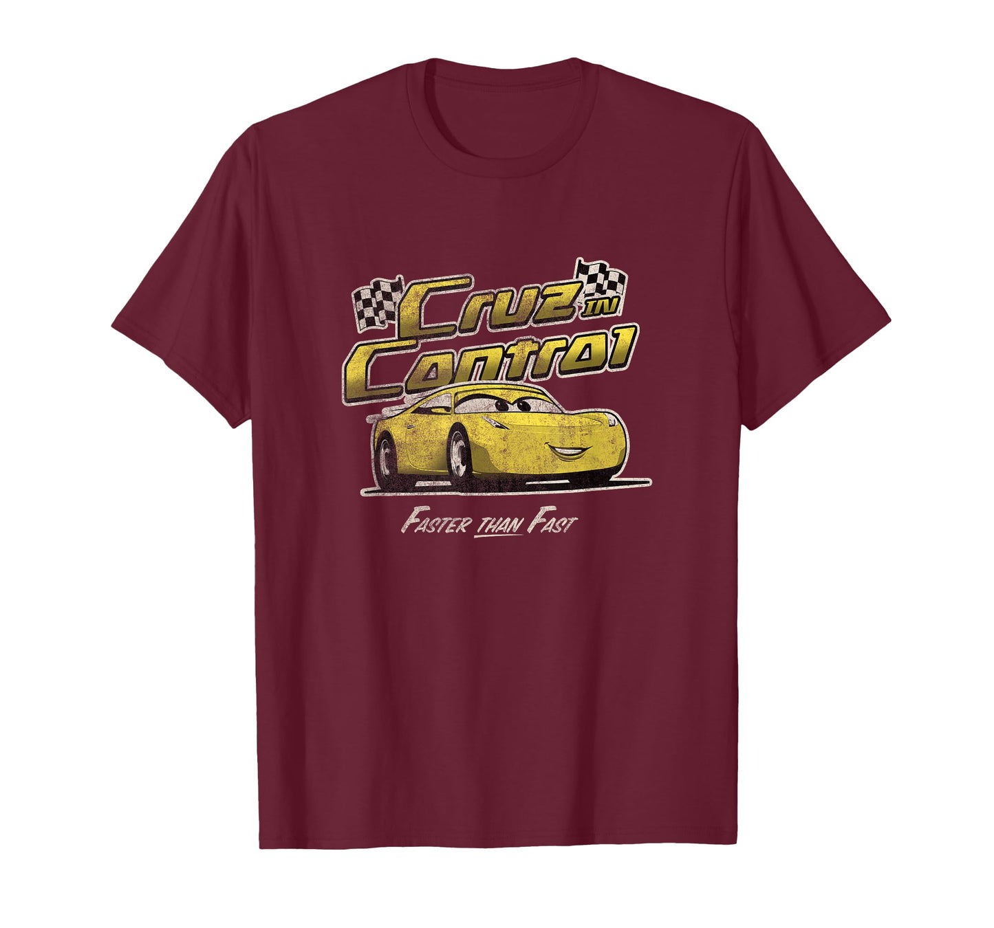 Disney Pixar Cars 3 Cruz In Control Faster Than Fast Vintage T-Shirt