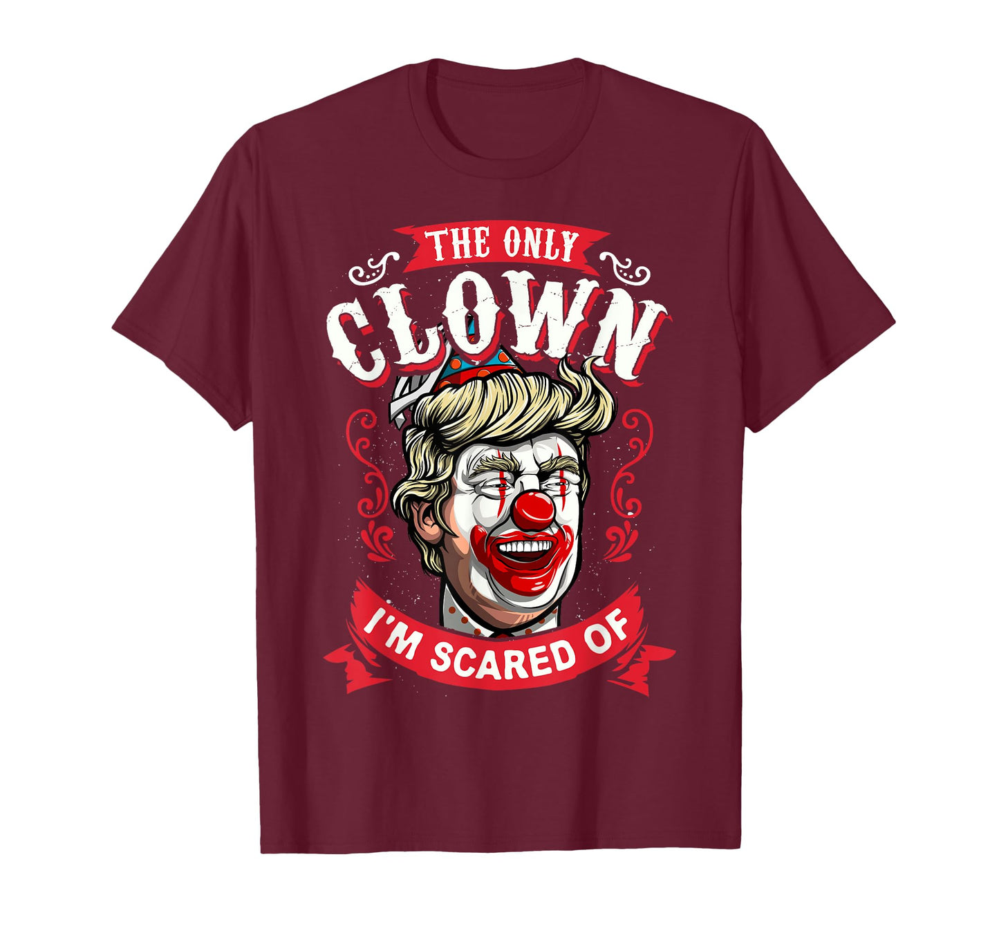 Anti Donald Trump T Shirt Funny Clown Resist Men Women Tees T-Shirt