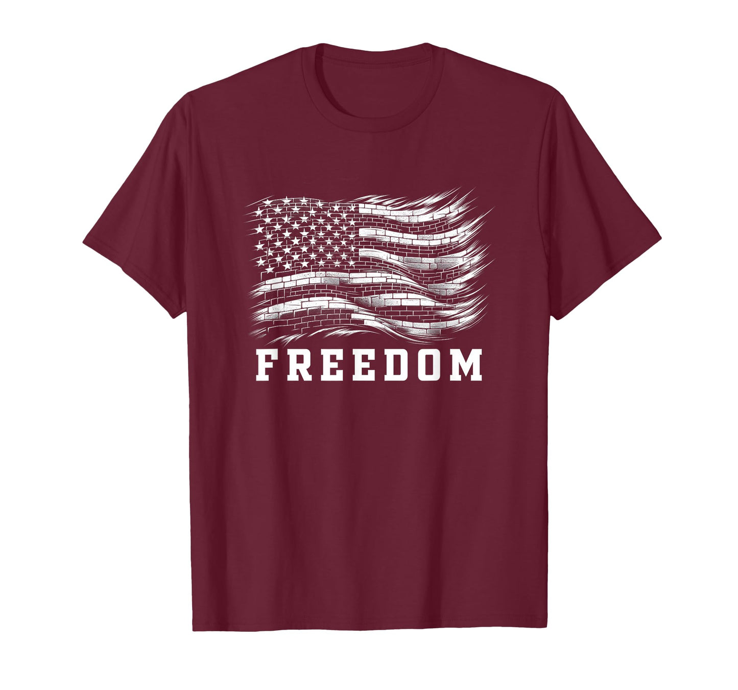 Freedom T Shirt American Pride USA Flag Graphic Freedom T-Shirt