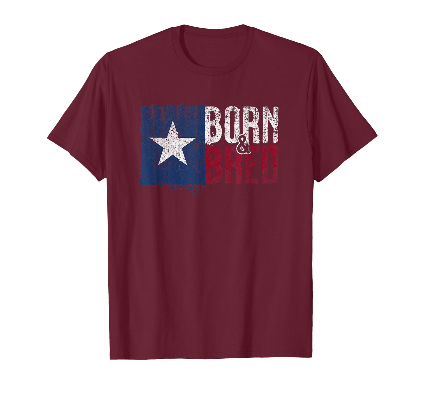 Texas Flag Pride Born & Bred Native Home for Proud Texan T-Shirt