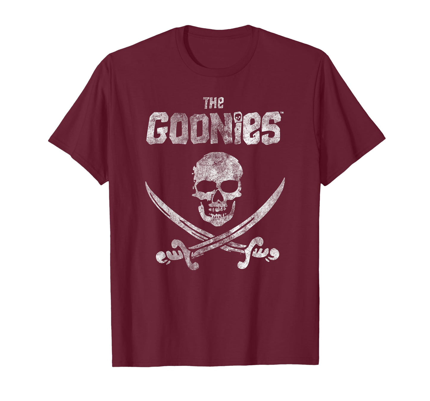 The Goonies Flag on Black T-Shirt