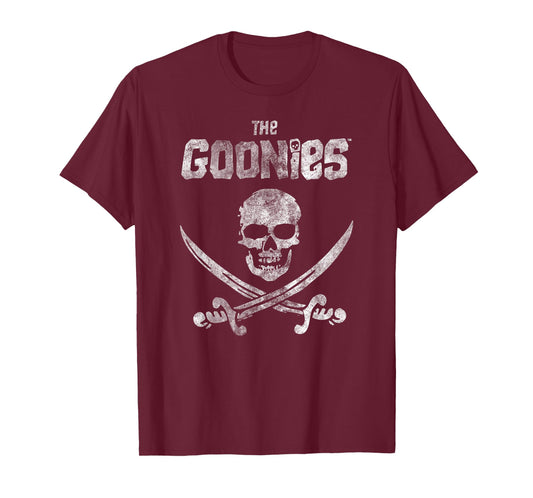 The Goonies Flag on Black T-Shirt
