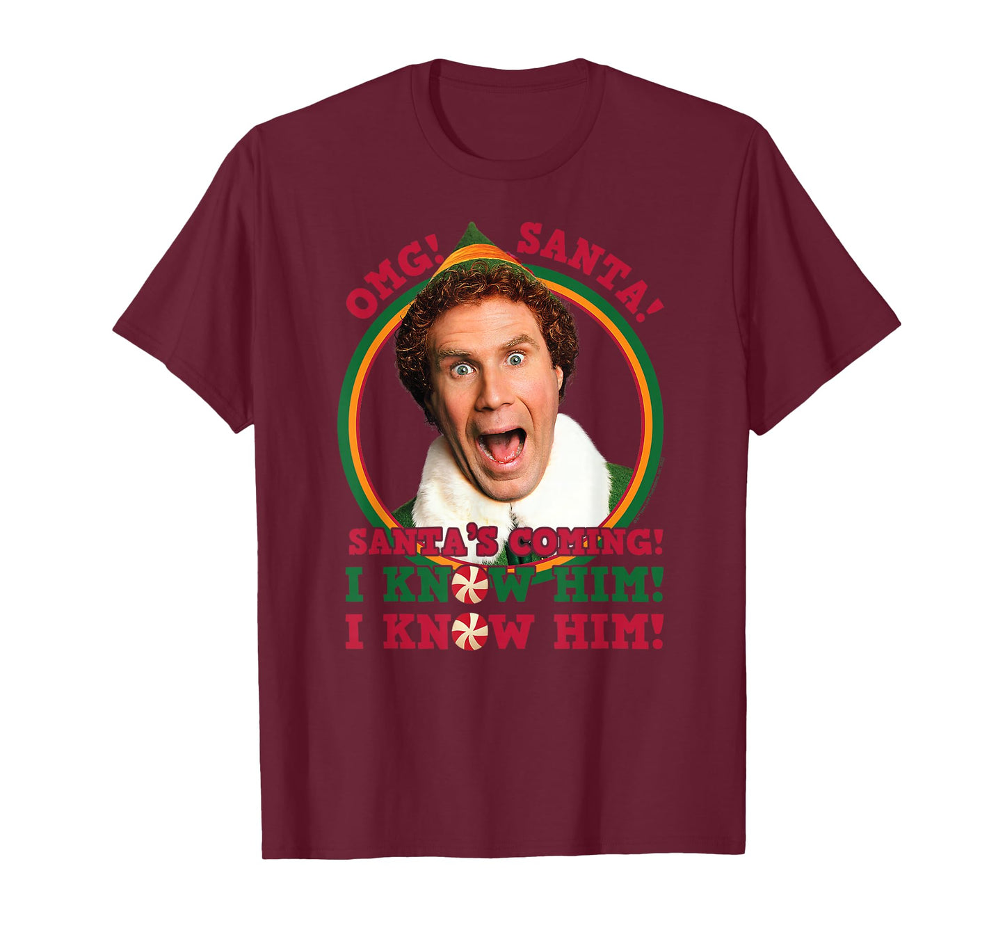 Elf - OMG Santa I Know Him T-Shirt
