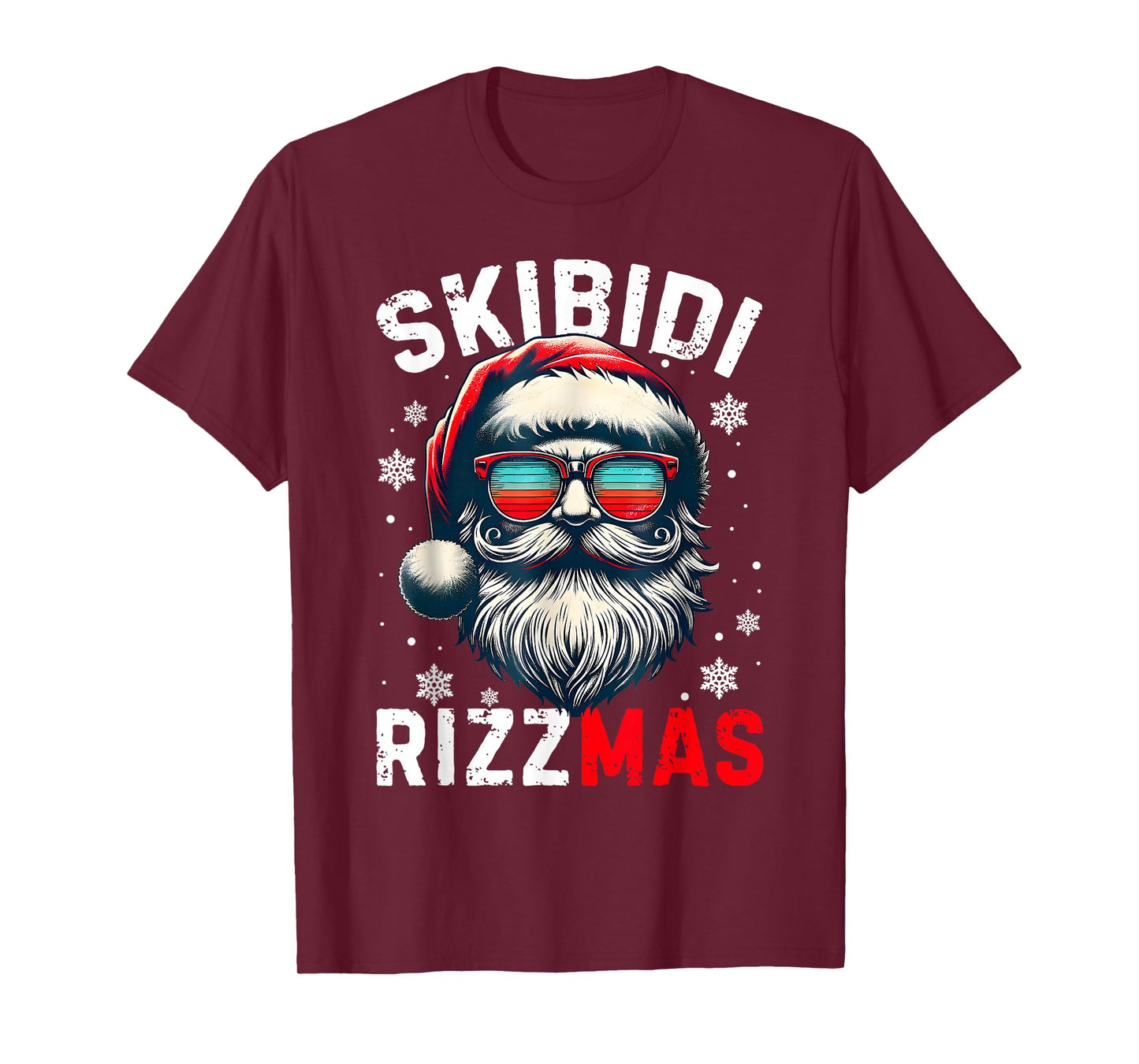 Skibidi Rizzmas Christmas Rizz Santa Claus Charisma Xmas Kid T-Shirt