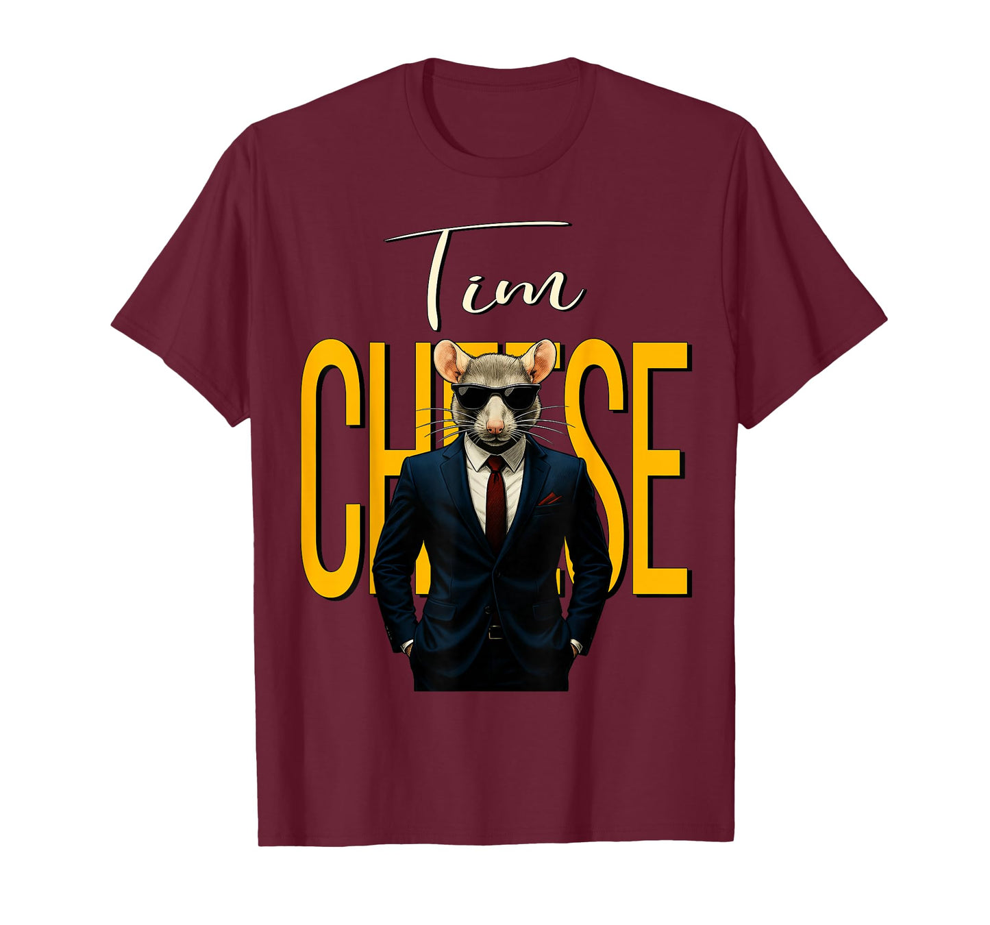 Tim Cheese - Funny Secret Agent Mouse Brainrot Kids Gaming T-Shirt