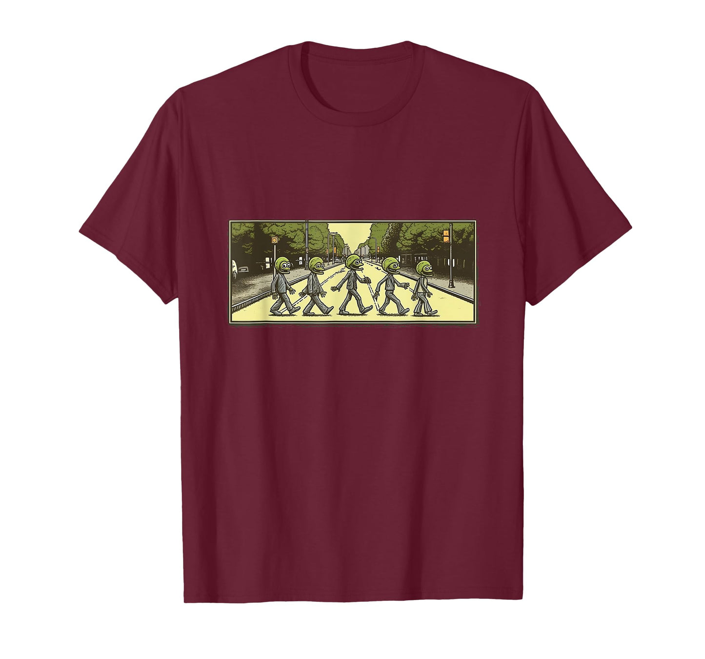 5 Aliens Crossing Abby Road T-Shirt