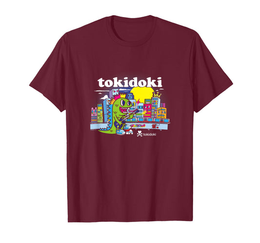 Tokidoki Punk Kaiju Rocking Around The City Retro T-Shirt