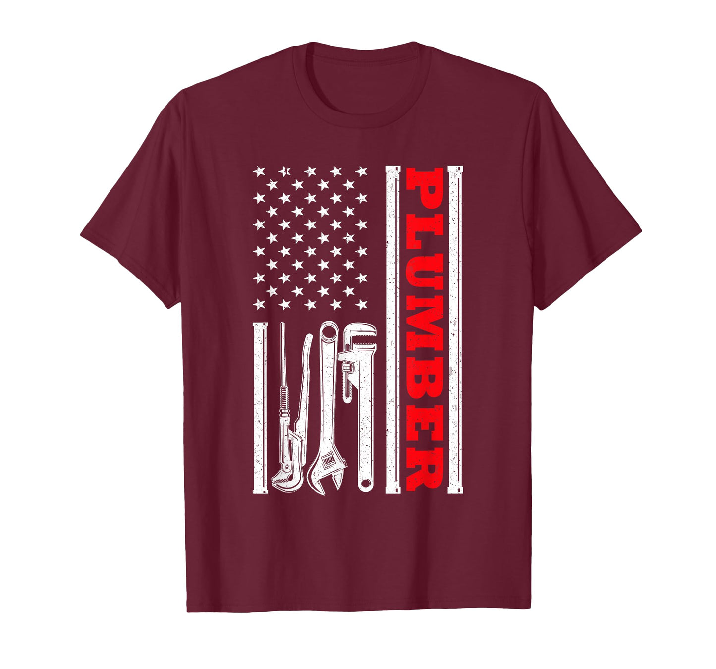 Cool Plumber Art for Men Dad Wrench Plumbing Novelty Plumber T-Shirt