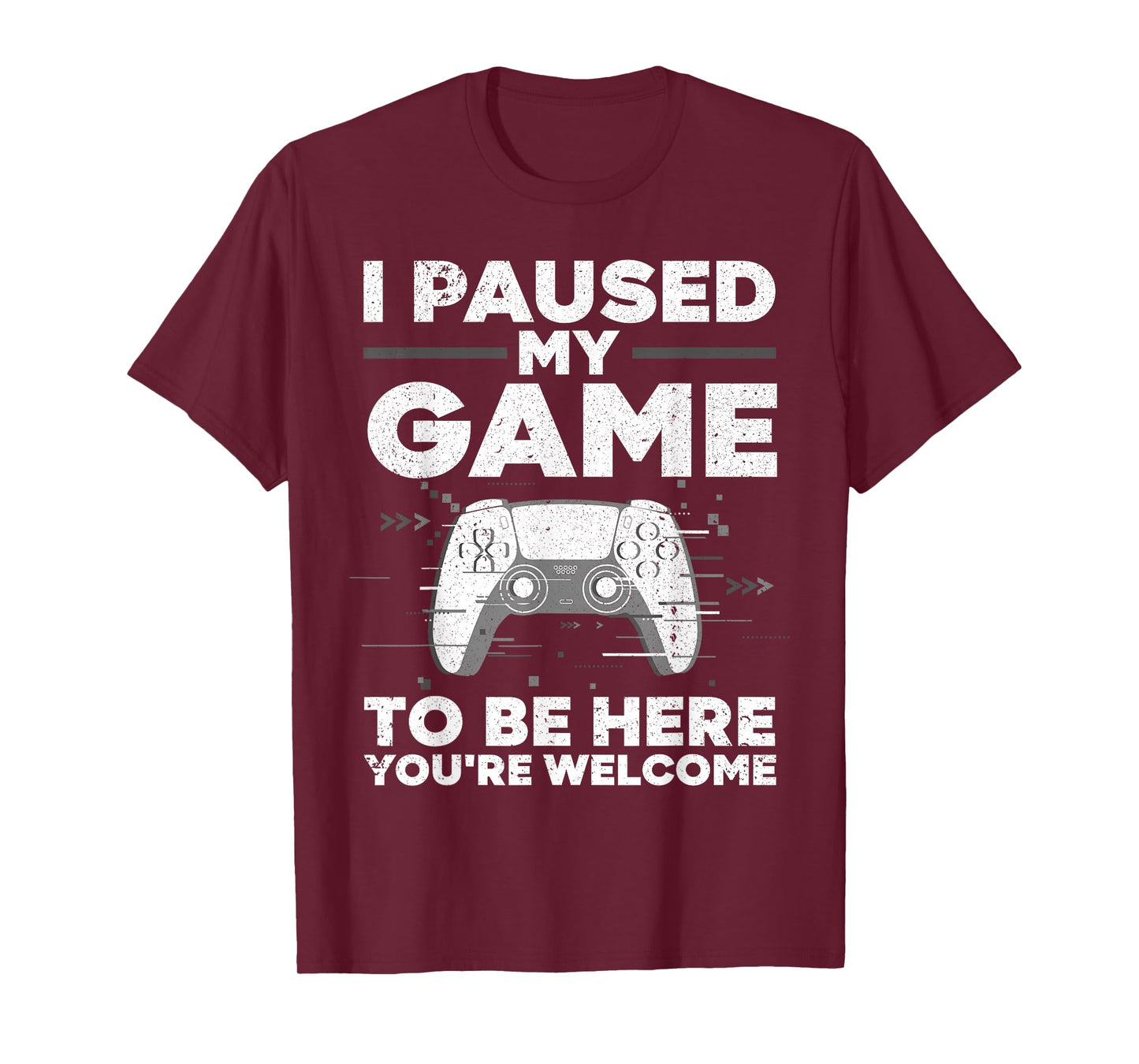 Cool Video Gamer For Men Boys Kids Game Paused Gaming Gamers T-Shirt