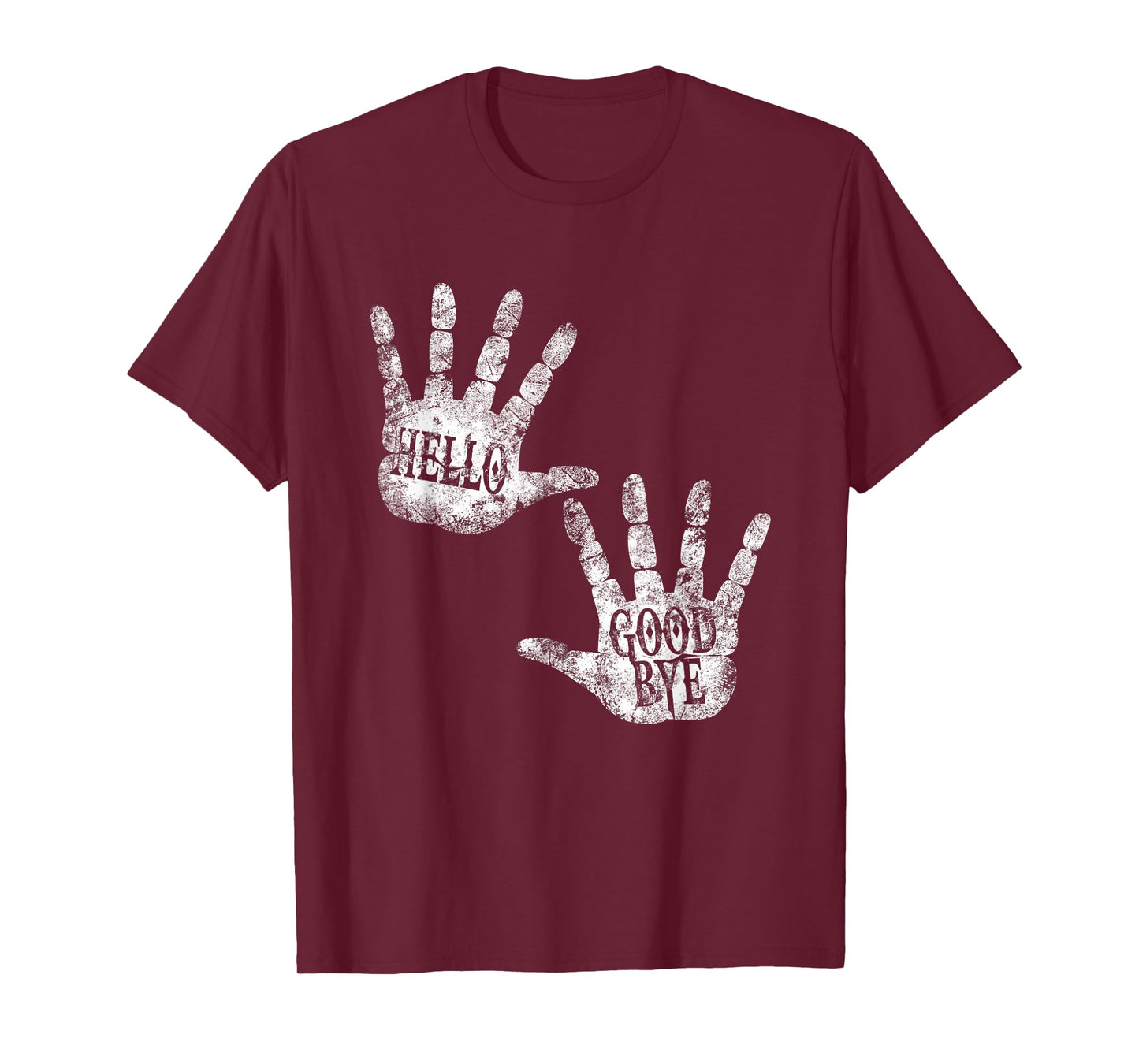 HELLO and GOODBYE Academy DAILY GREETINGS Humor Vintage Art T-Shirt