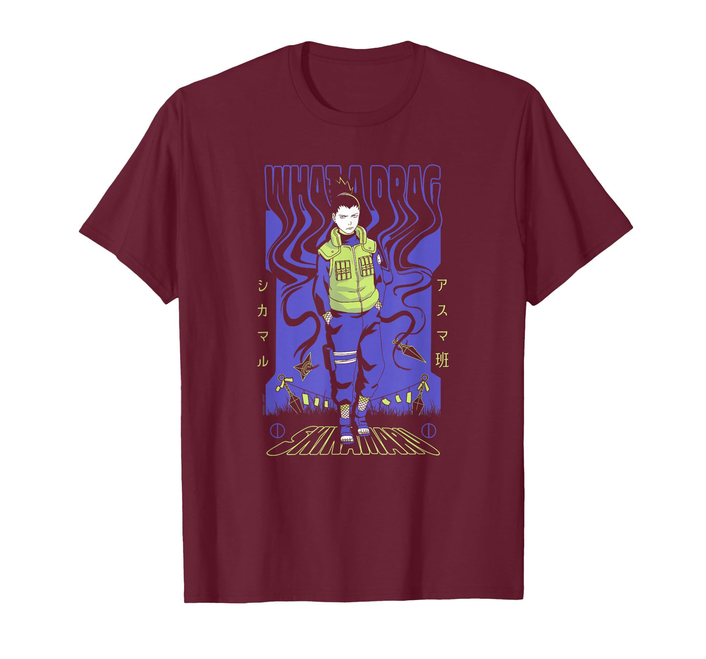 Naruto Shippuden Shikamaru Nara What a Drag Anime T-Shirt
