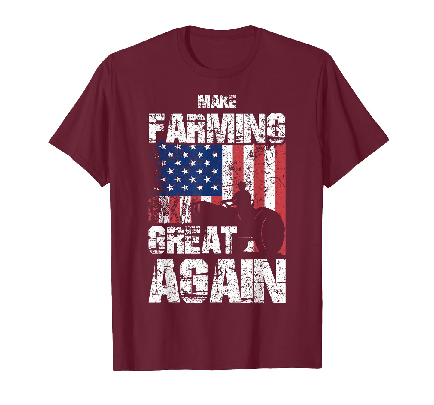 American Flag Make Farming Great Again Farm Gift for Farmers T-Shirt
