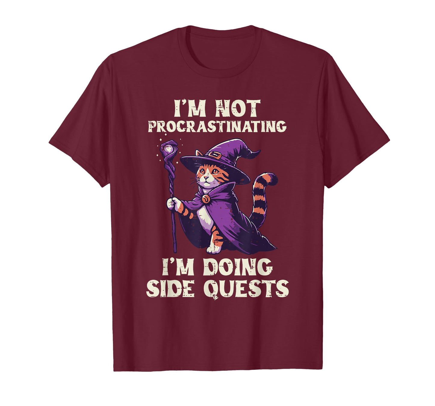Gamer Not Procrastinating Doing Side Quests Men Women Kids T-Shirt