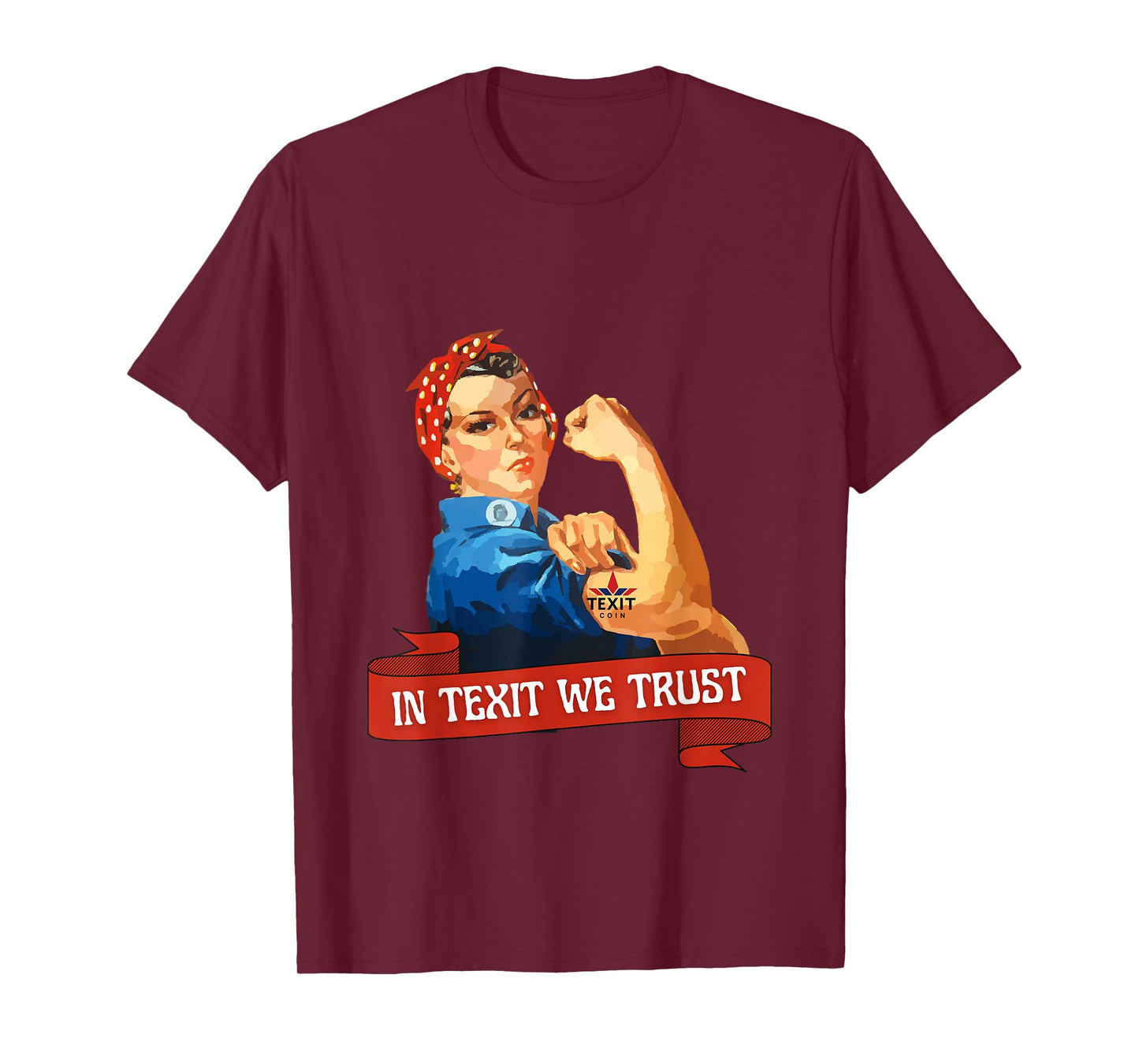 in Texit We Trust -Texit Coin Texas Crypto T-Shirt