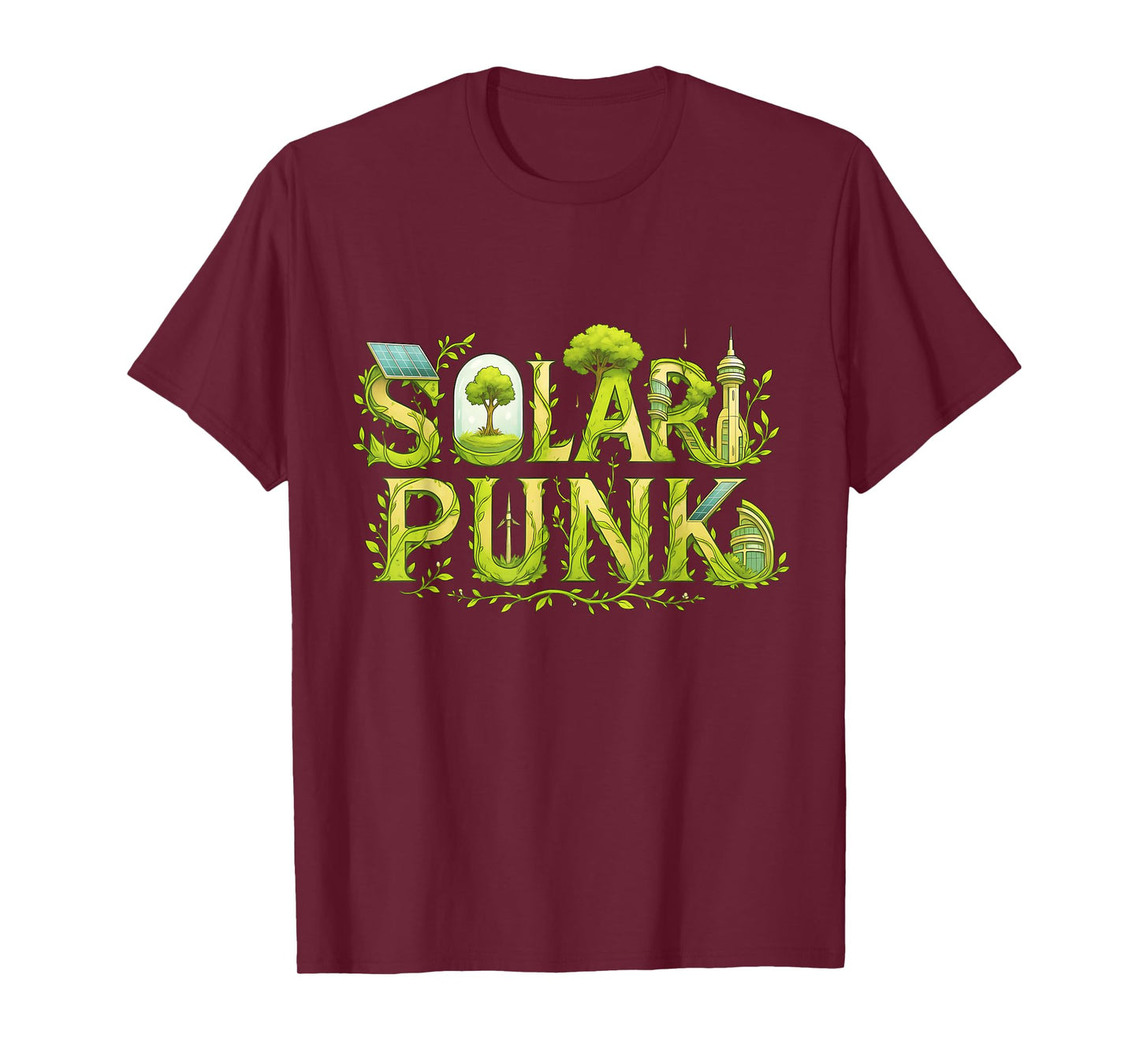 Solarpunk Science Fiction Sci-Fi Eco Solar Punk Hopepunk T-Shirt