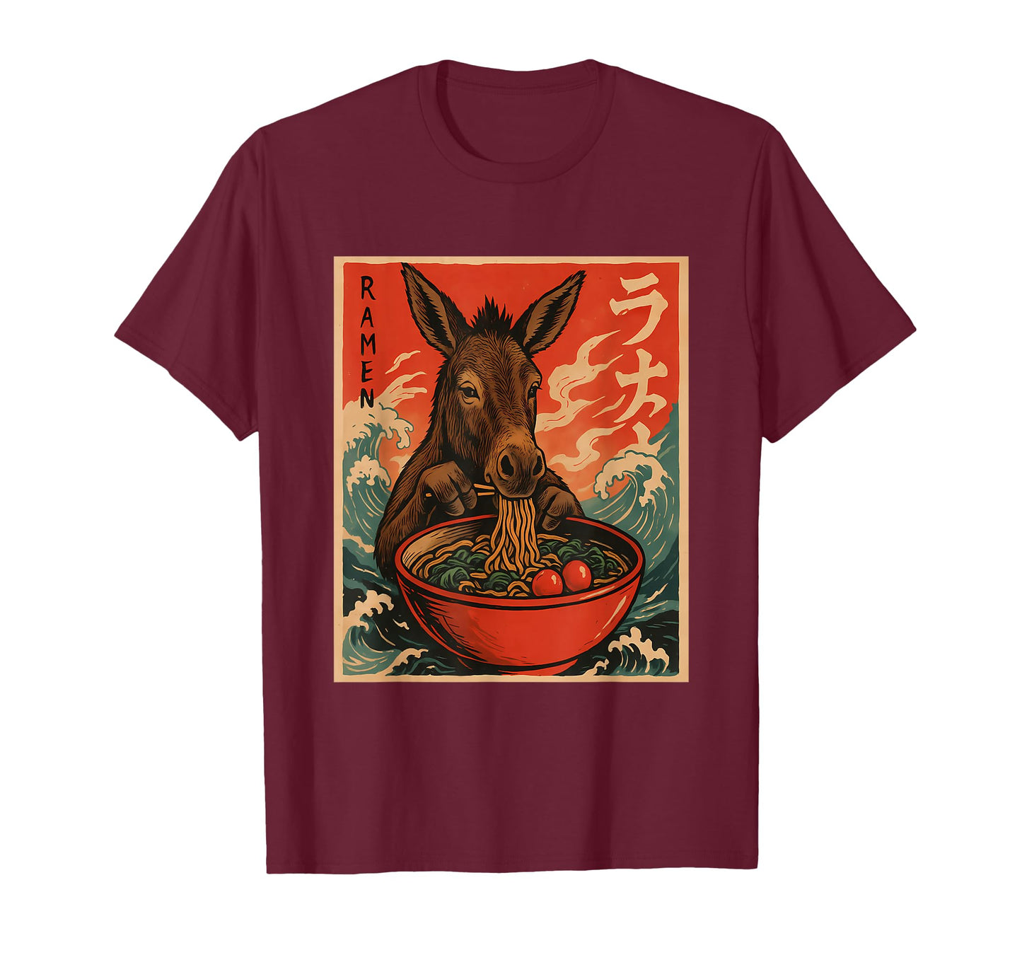 Cinco De Mayo Donkey Anime Ramen Japanese Kawaii Funny T-Shirt