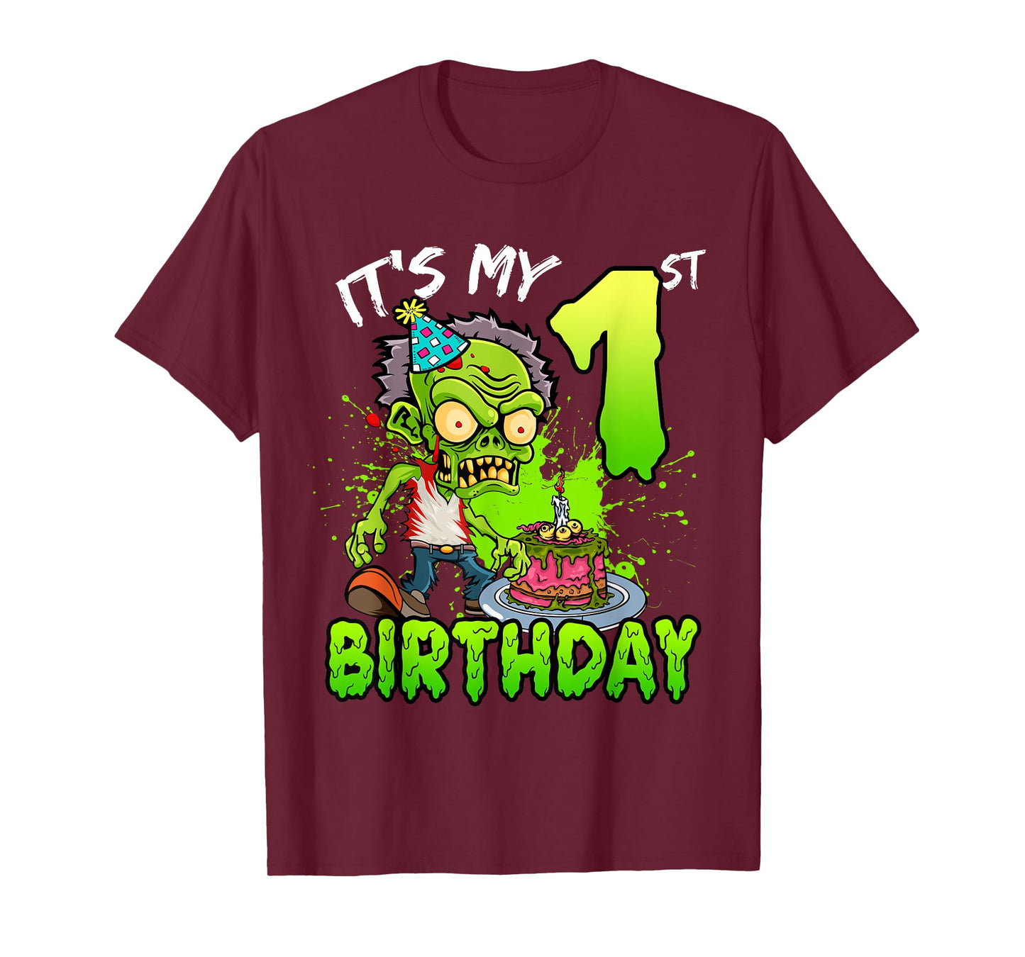 It's My 1st Birthday Zombie Lover 1 Year Old Boys Girls T-Shirt