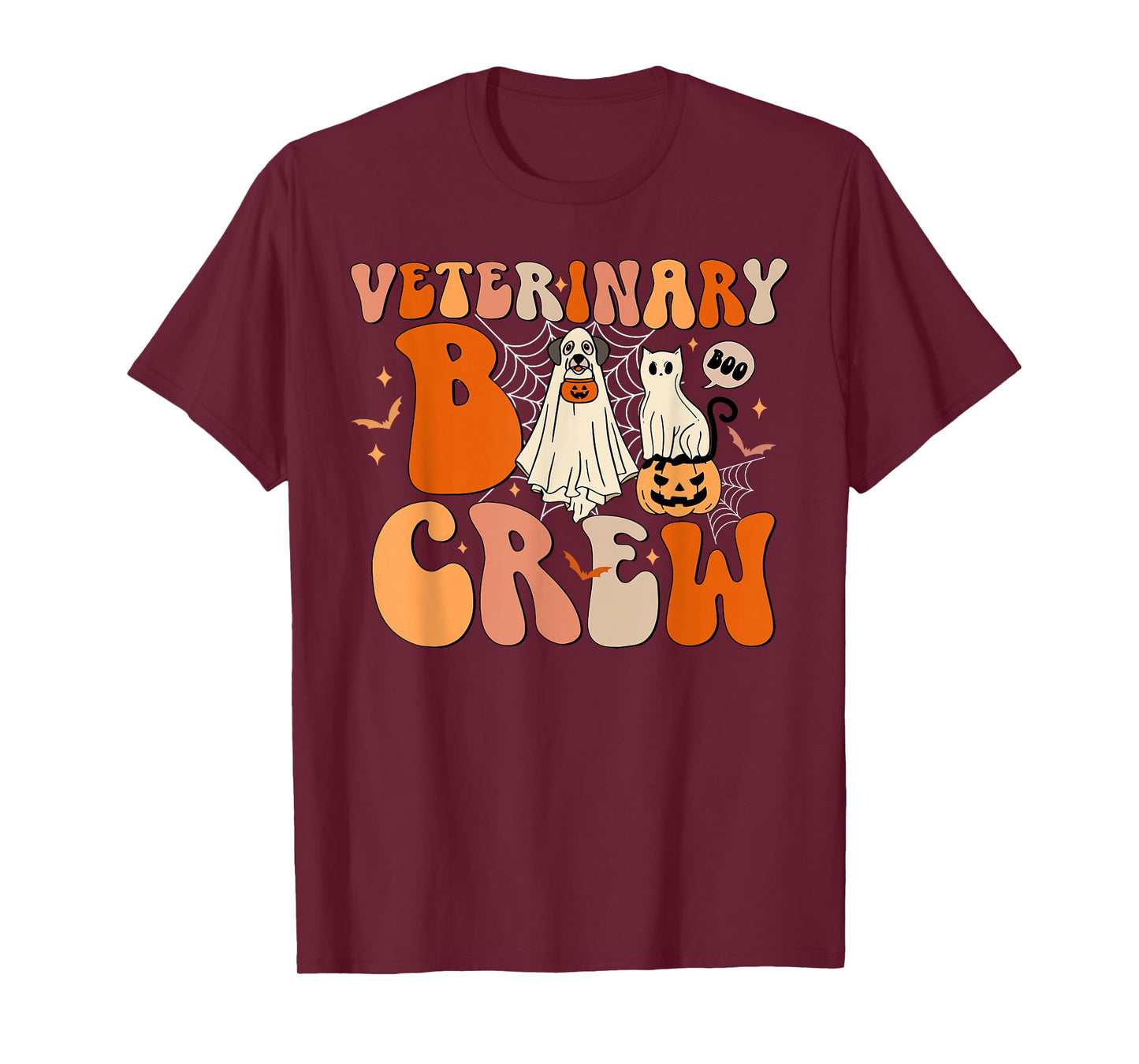 Spooky Veterinary Boo Crew Veterinarian Halloween Vet Tech T-Shirt