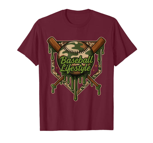 Baseball Lifestyle 101 Apparel Youth Baseball Drip Ice Cream T-Shirt