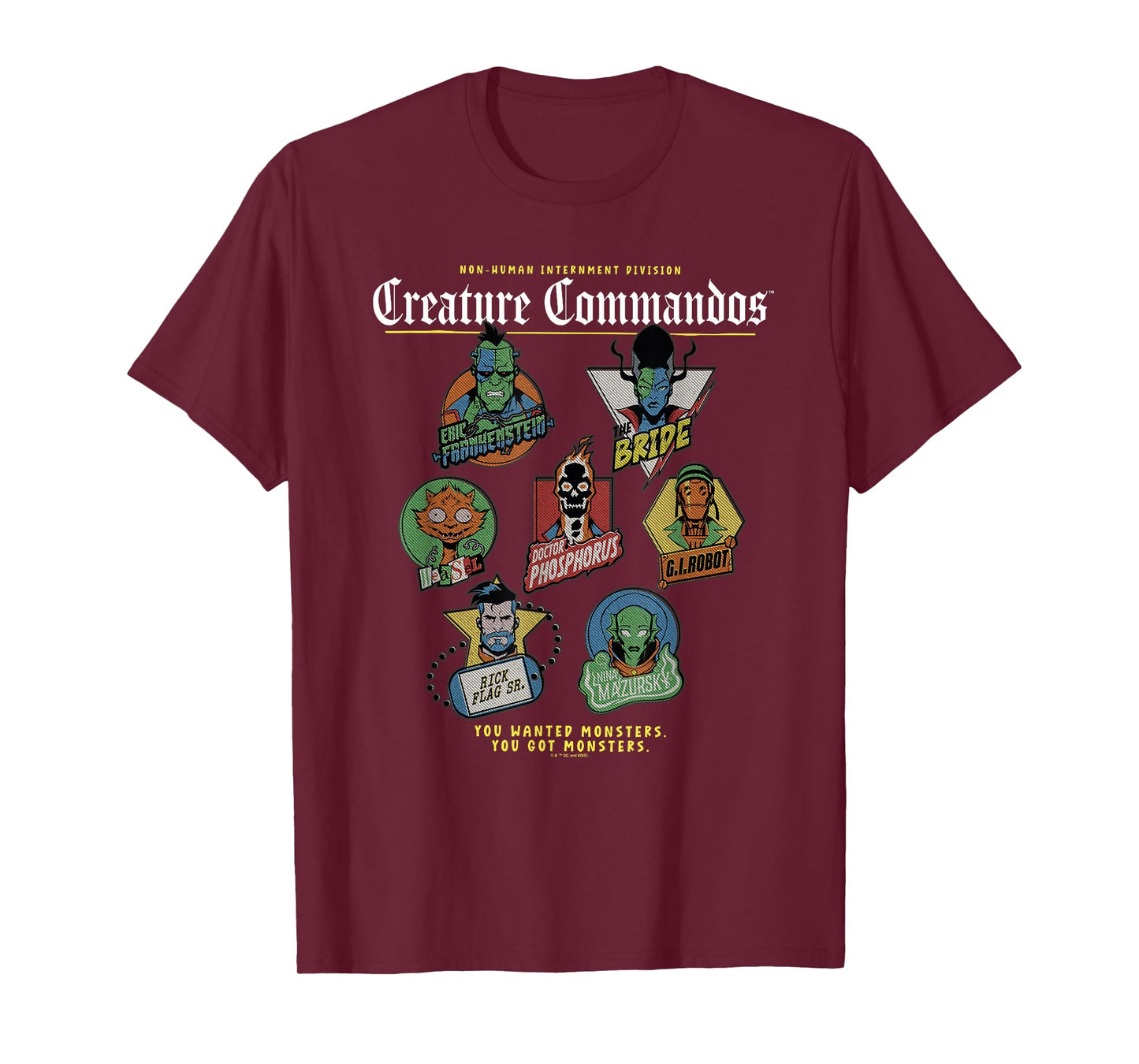 Creature Commandos Badges T-Shirt