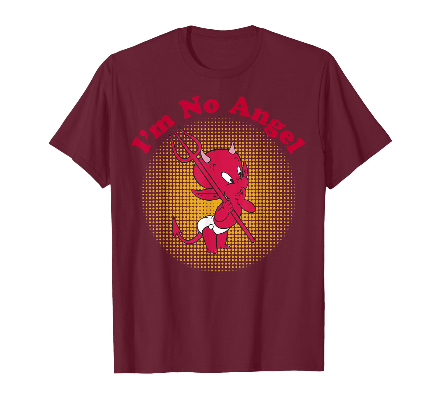 Hot Stuff The Little Devil I'm No Angel Portrait T-Shirt