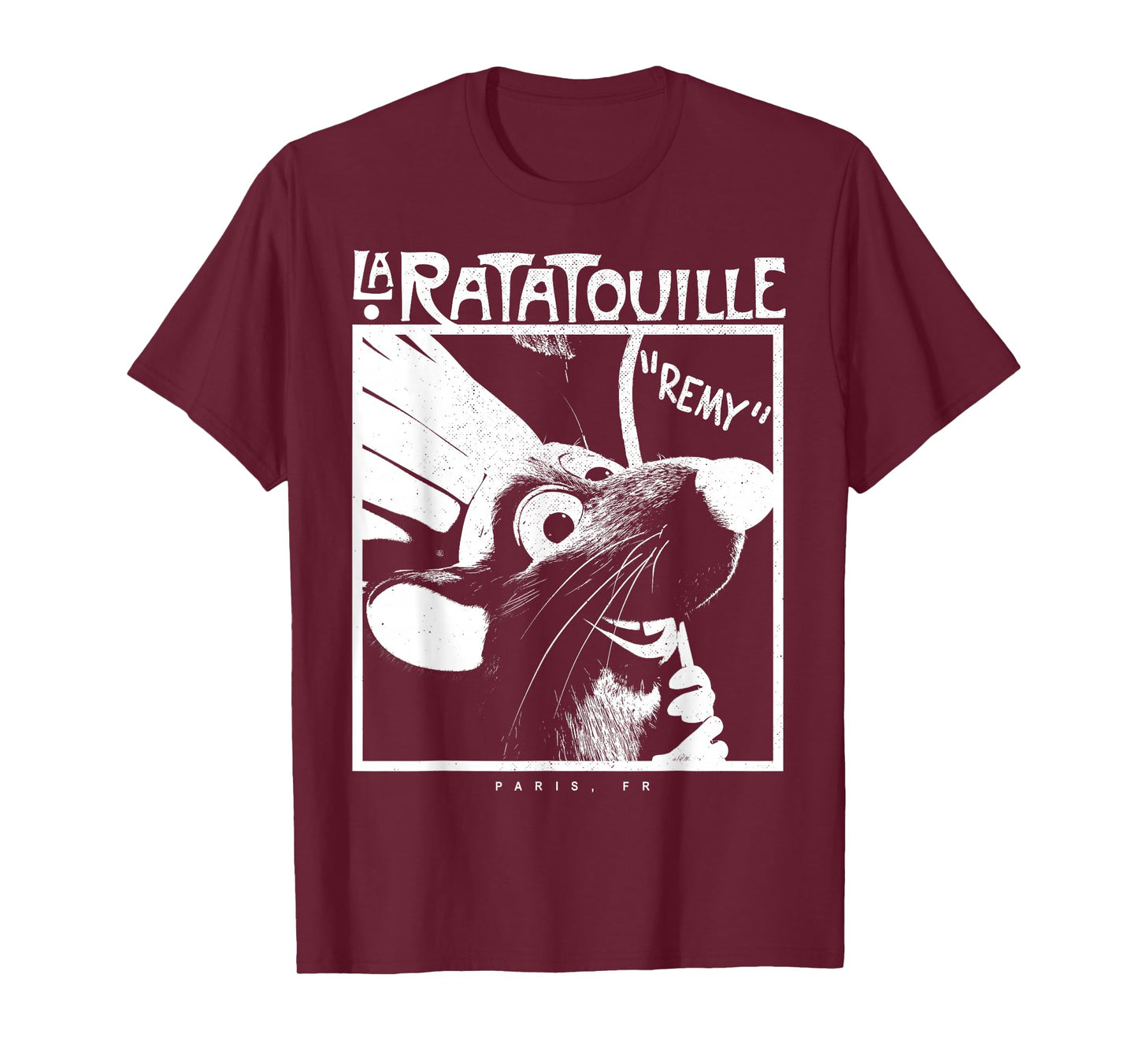 Disney Pixar Ratatouille Chef Remy Faded Silhouette Poster T-Shirt