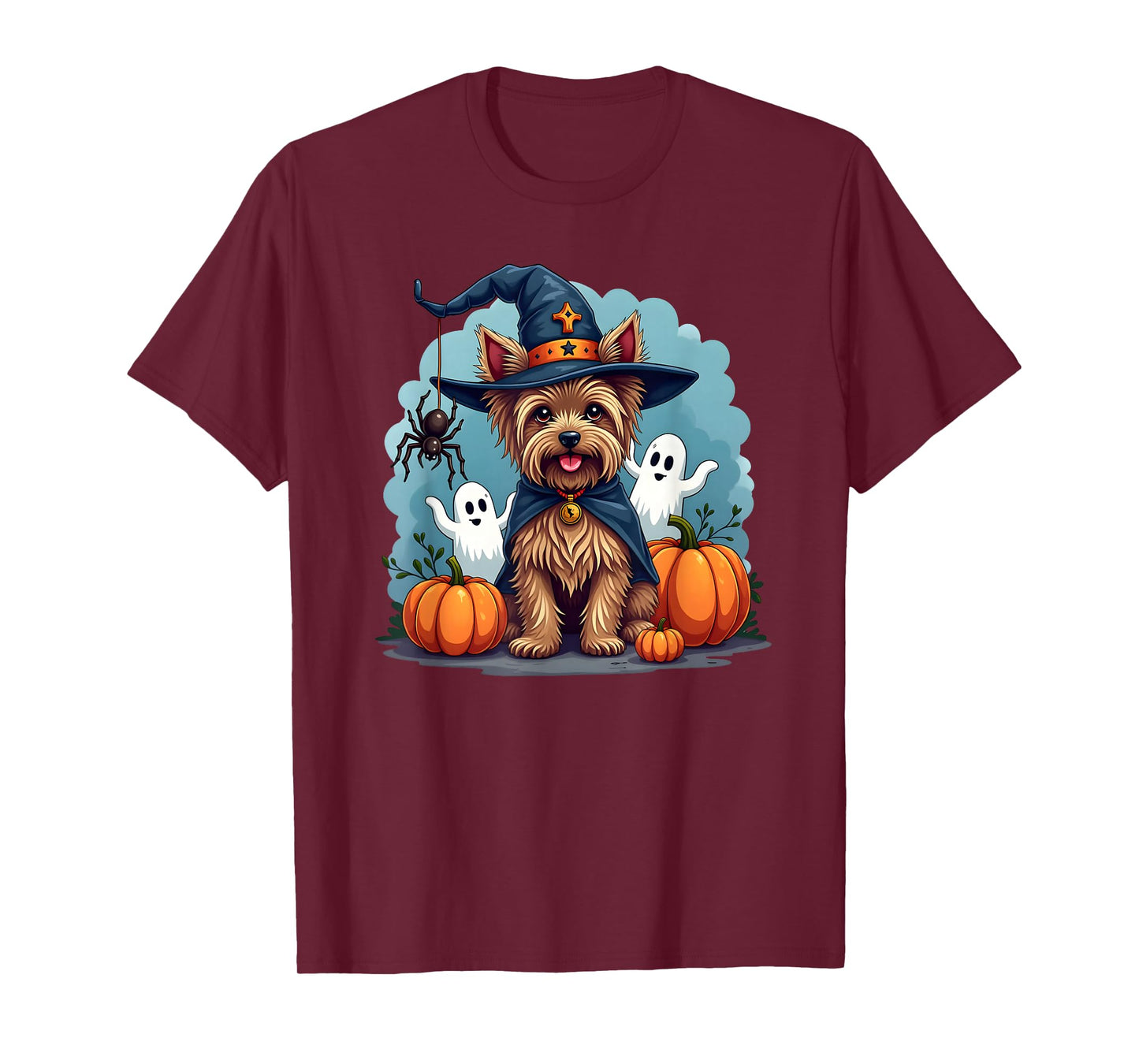 Yorkie, Halloween, Yorkshire Terrier, Witch's Hat T-Shirt