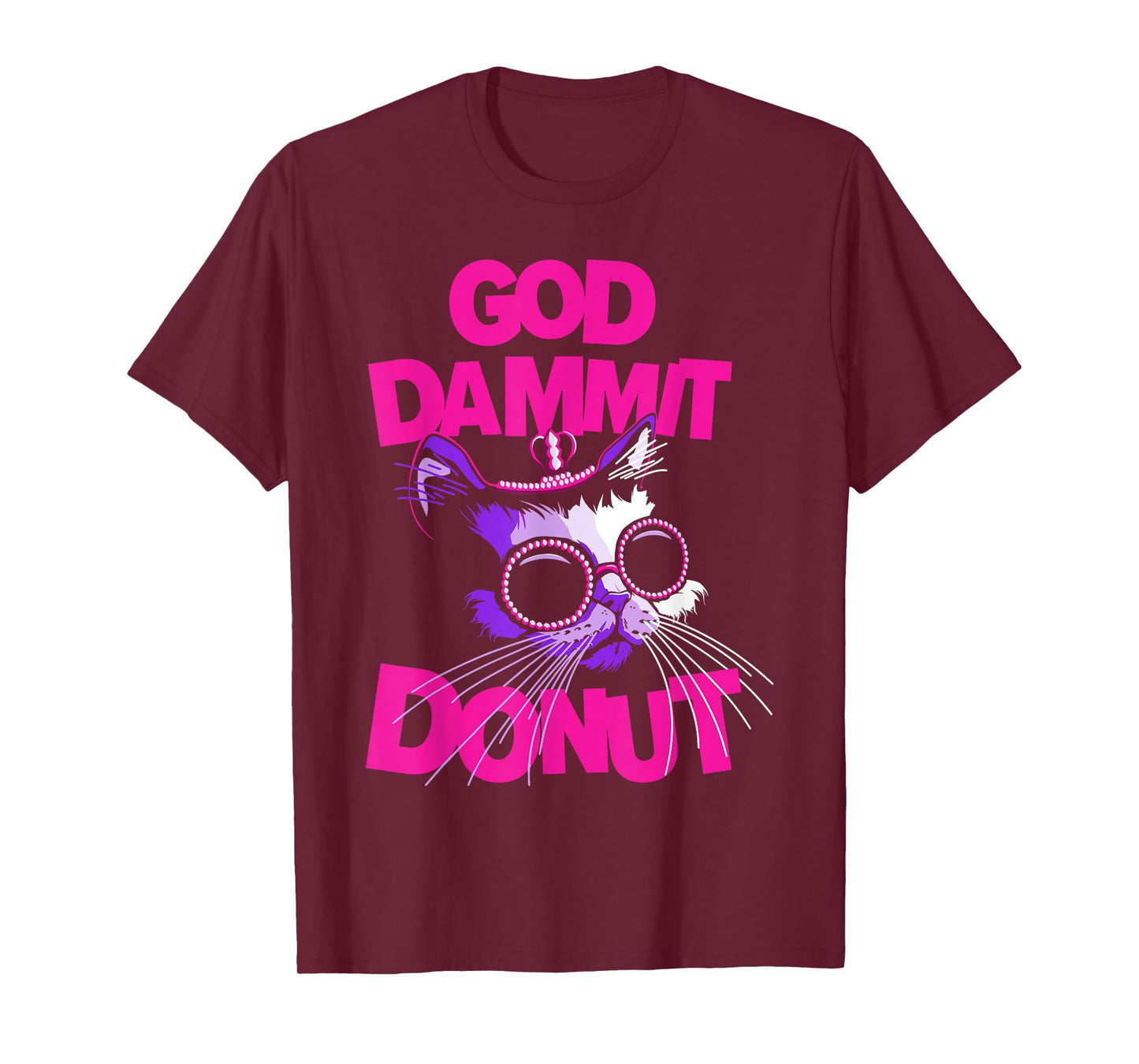 God Dammit Donut Cat T-Shirt