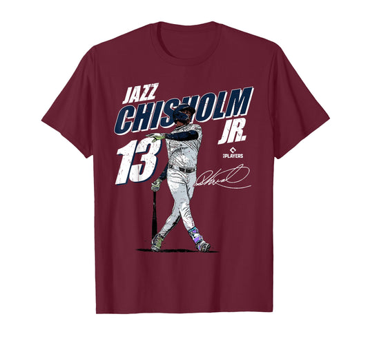 License Champs Jazz Chisholm Unisex-Adults, Unisex-Kids Baseball Fan Blue Small Modern Sports Team Themed Classic Fit Lightweight T-Shirt