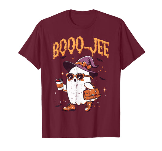 Halloween Ghost Witch Boojee Bougie Costume Women Girls Kids T-Shirt