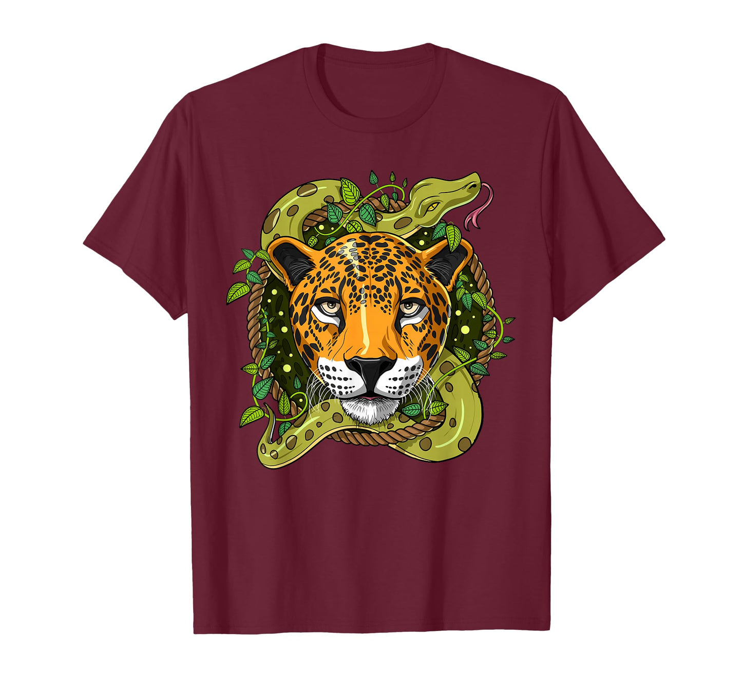 Jaguar Snake Forest Jungle Animals Jaguar Lover T-Shirt