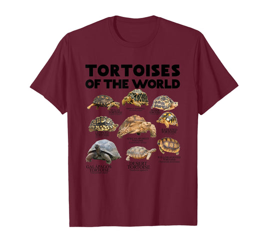 Tortoises of The World Turtles Lover Save The Tortoises T-Shirt