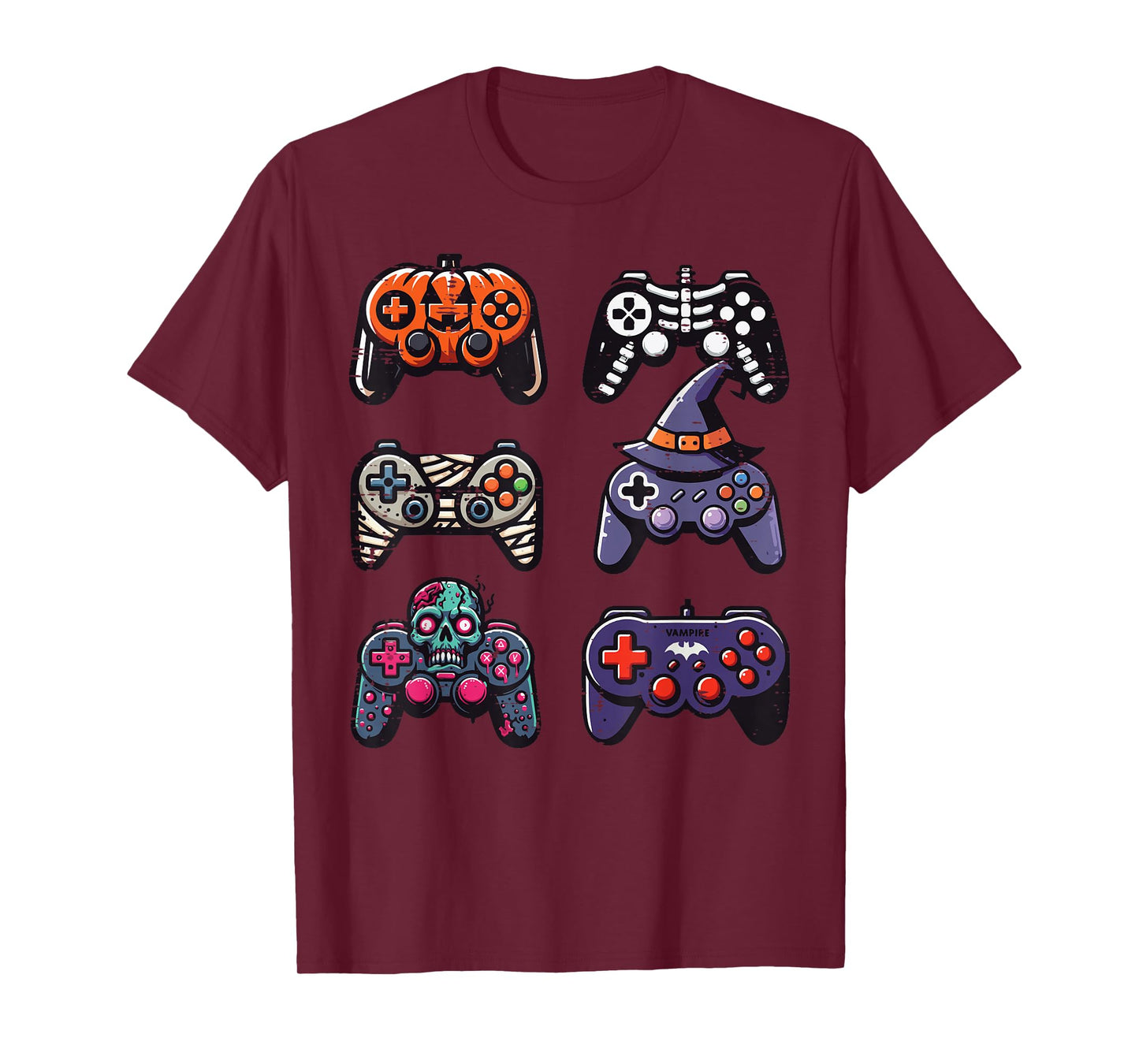 Halloween Gaming Controller Gamer Costume Men Boys Kids Teen T-Shirt