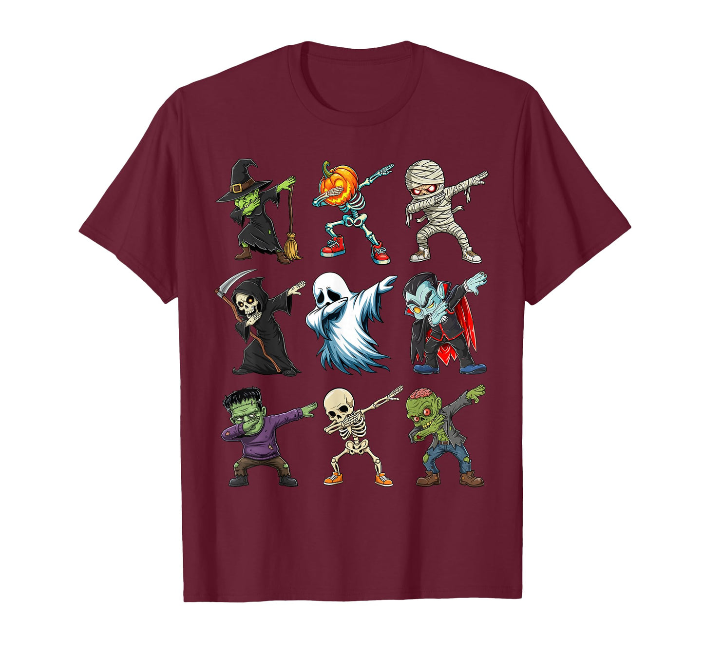 Dabbing Spooky Creatures Kids Boys Men Costume Halloween T-Shirt