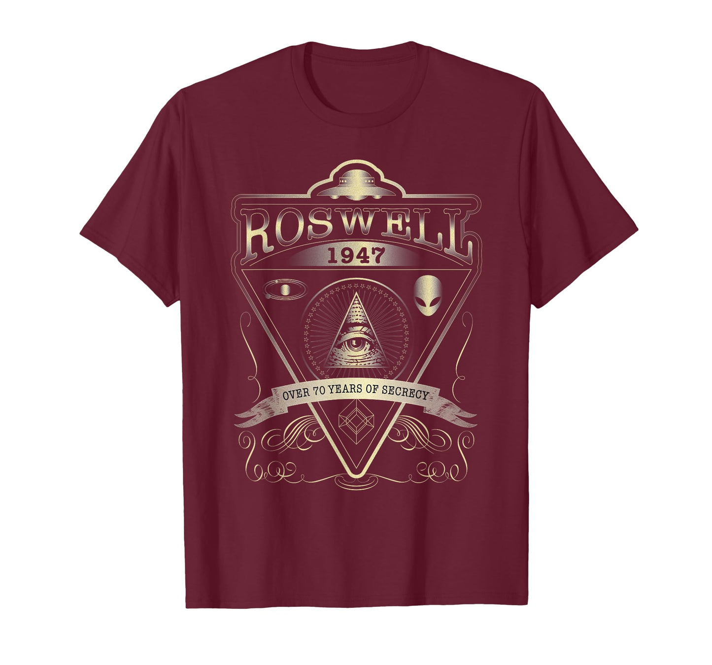 Roswell 1947 Alien T Shirt - Vintage Style UFO, Area 51 T-Shirt