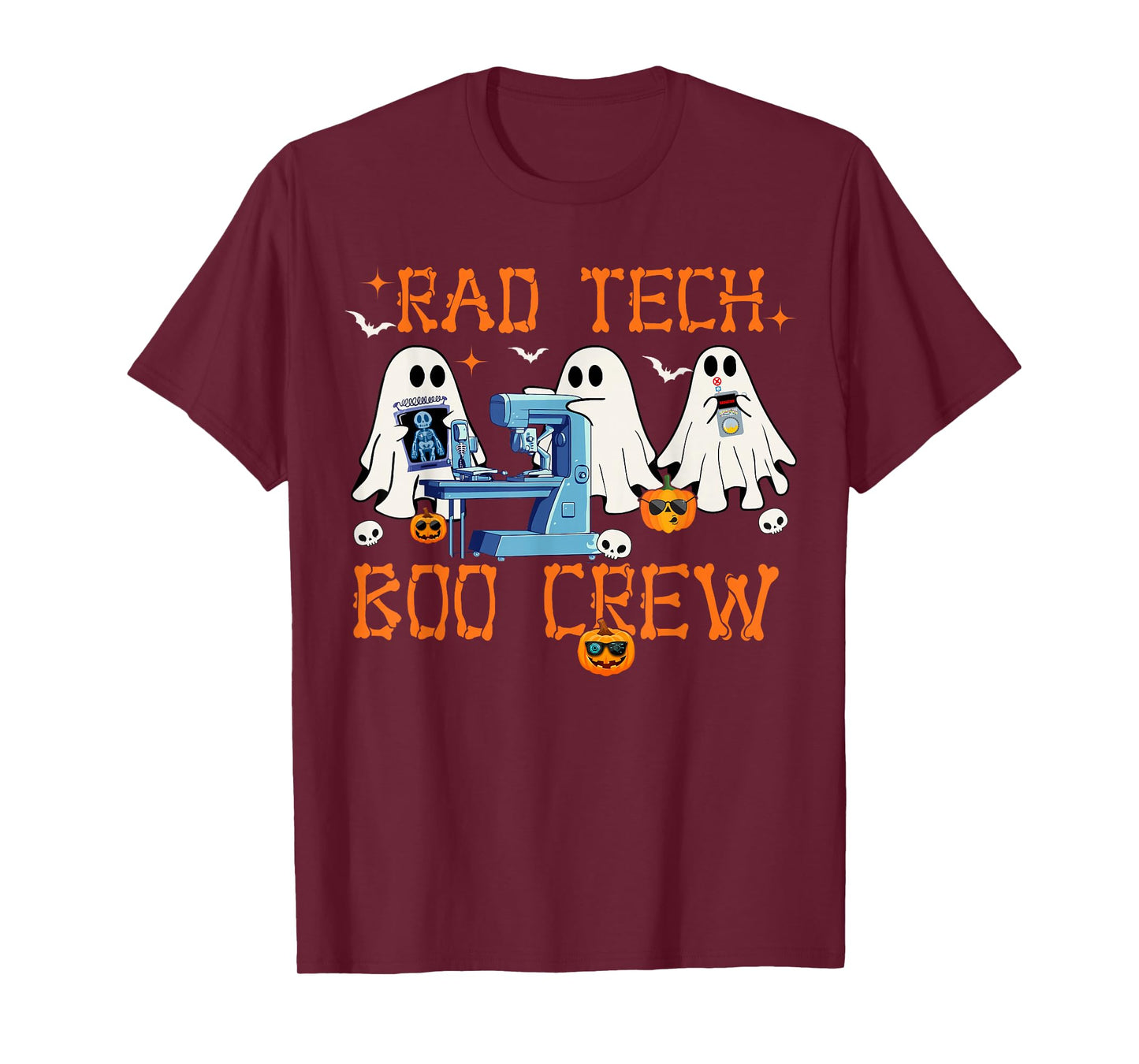 Radiology Department Rad Tech Boo Crew Halloween Costumes T-Shirt