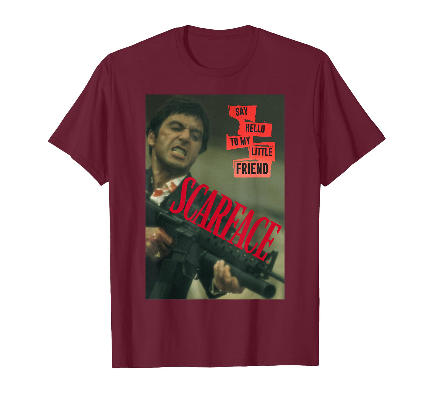 Scarface Say Hello to My Little Friend Photo T-Shirt